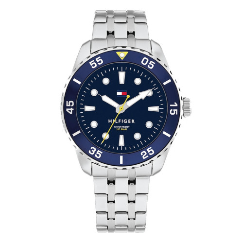 RELOJ BOYS PLATEADO Y AZUL ANALÓGICO NIÑO