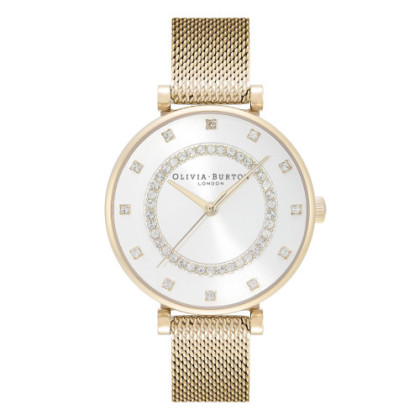 CLASSIC 32MM TBAR WHITE & TWO TONE MESH WATCH