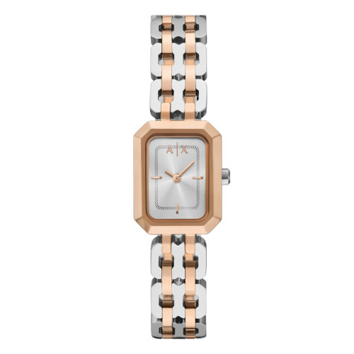 RELOJ DE DOS MANECILLAS DE ACERO INOXIDABLE BICOLOR