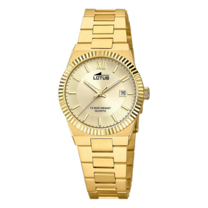RELOJ LOTUS 18840/5 BEIGE CORREA DE ACERO INOXIDABLE 316L, MUJER