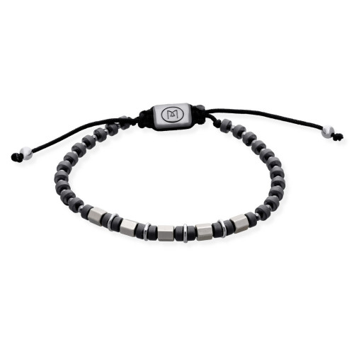 PULSERA EN RUTENIO CON HEMATITES