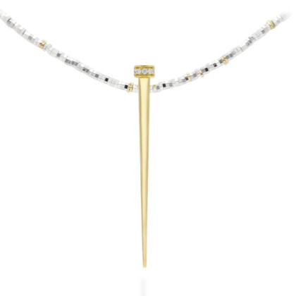 GARGANTILLA DE PLATA CON CIRCONITAS COUTURE