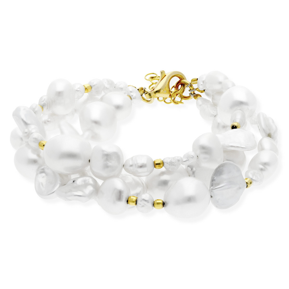 SILVER BRACELET WITH PEARLS. CASILDA