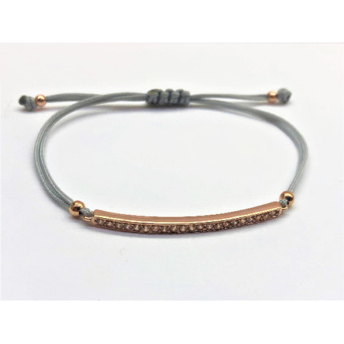PULSERA SUITE COÑAC EN PLATA ROSA 90643US
