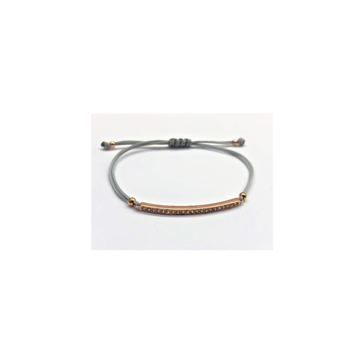 PULSERA SUITE COÑAC EN PLATA ROSA 90643US