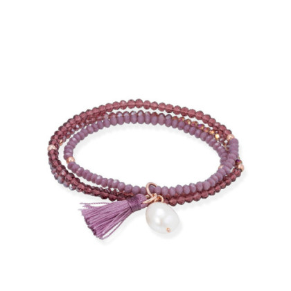 PULSERA ZEN MALVA CON PERLA MARINA GARCIA 90233UP