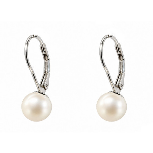 SILVER EARRINGS WITH PEARLS