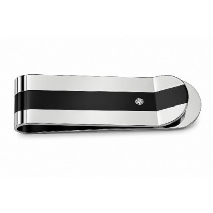 BLACK CRYSTAL MONEY CLIP