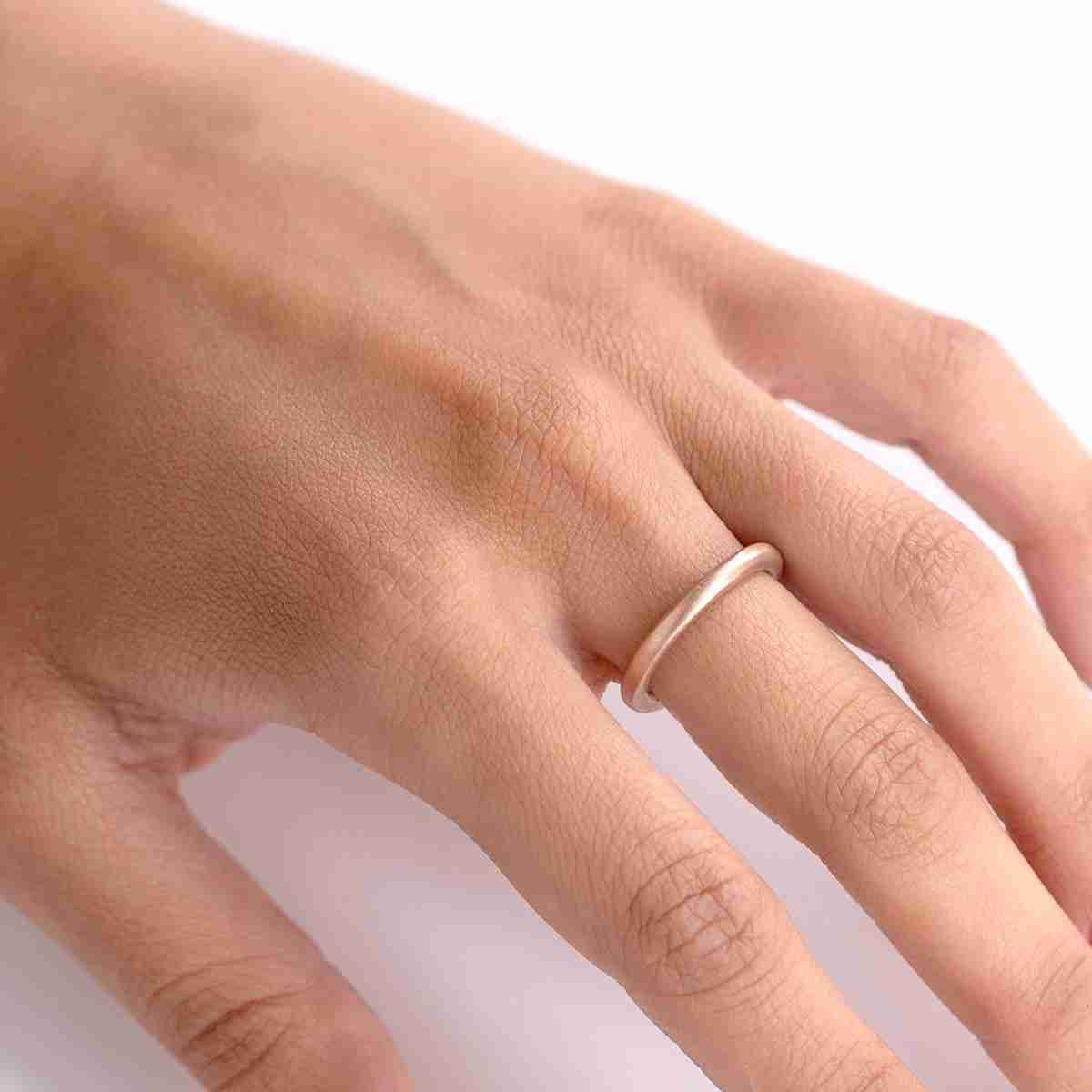 MATTE SILVER WEDDING RING