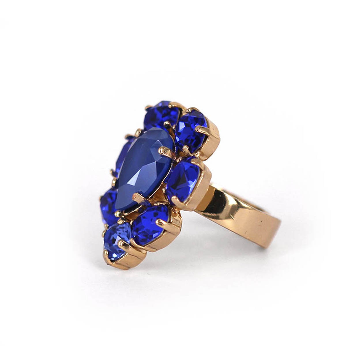 ANILLO CON CRISTALES AZULES DE SWAROVSKI