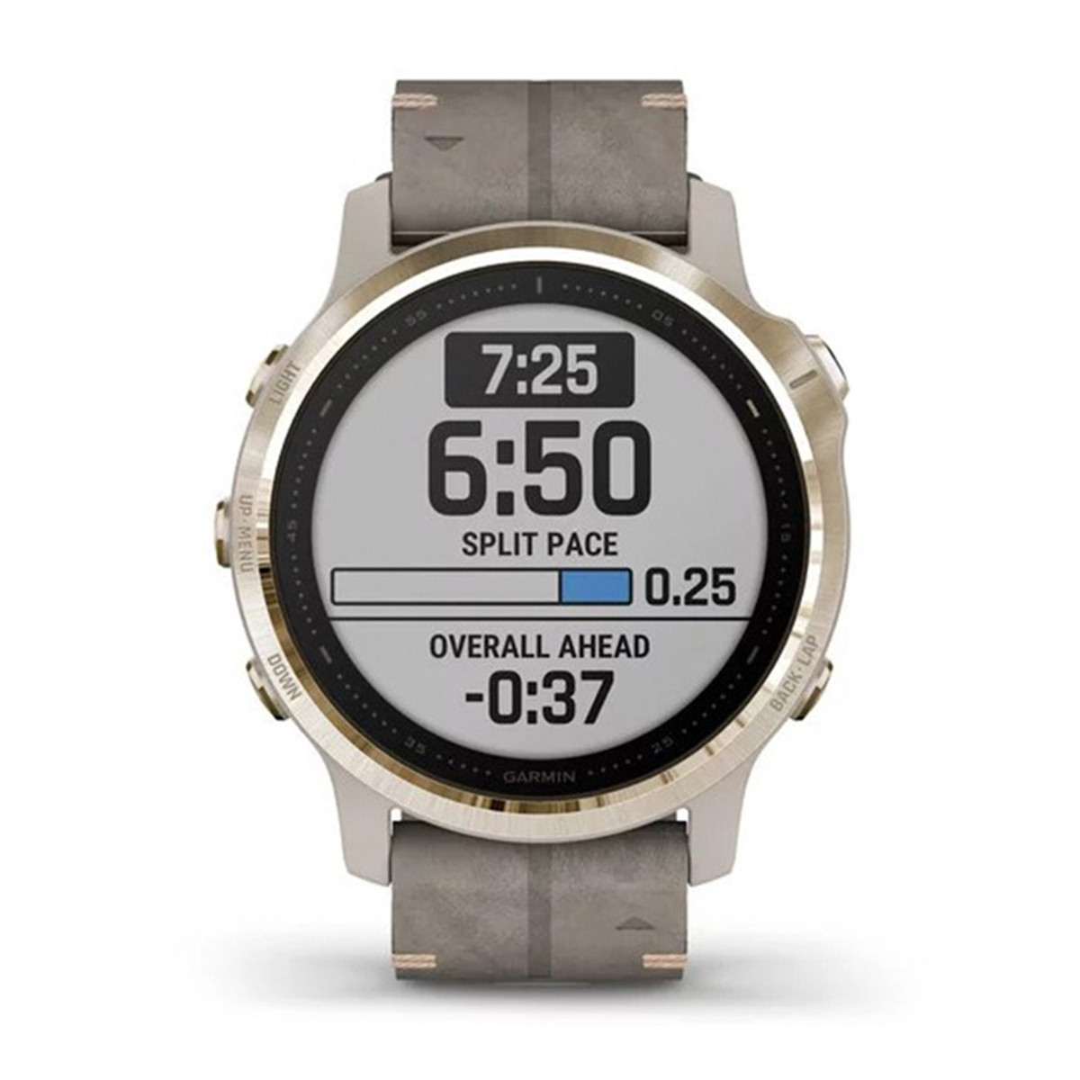 RELOJ GARMIN FENIX 6S ZAFIRO CUERO COLOR PIEDRA 010-02159-40